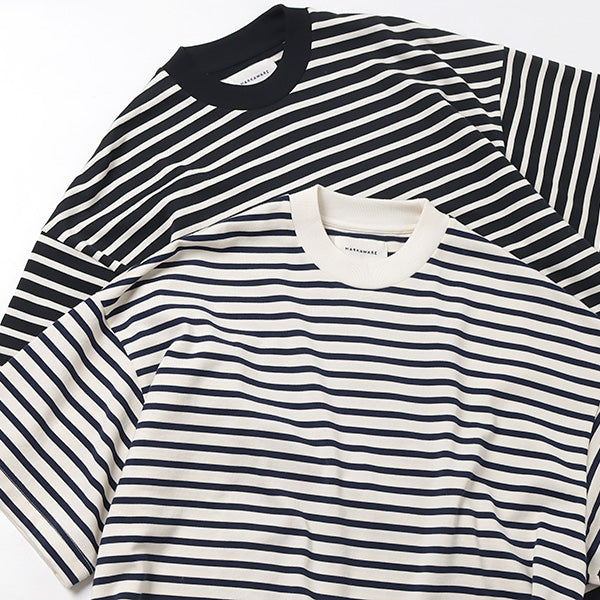 MARKAWARE-BOX Tee S/S ORGANIC COTTON BORDER-2color