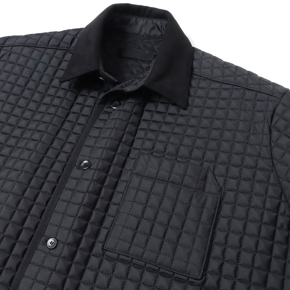 Oversized Quilt Shirt Jacket