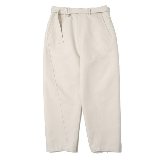  CO DOUBLE CLOTH BELTED BALLOON TROUSERS  